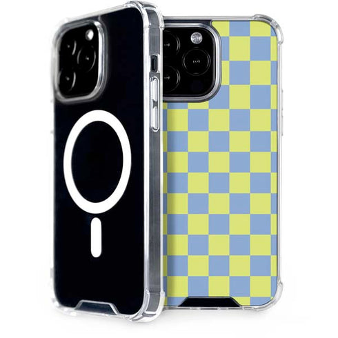 Neon Checkered iPhone 15 Pro Max MagSafe Case